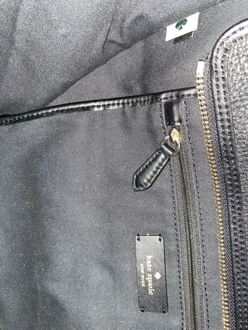 Kate Spade black leather logo tote bag - Picture 9 of 9